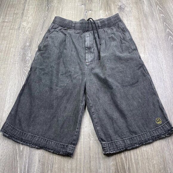 Drew House Denim Chambray Long Shorts Men’s Size M Medium Drawstrings Wash - Picture 1 of 16
